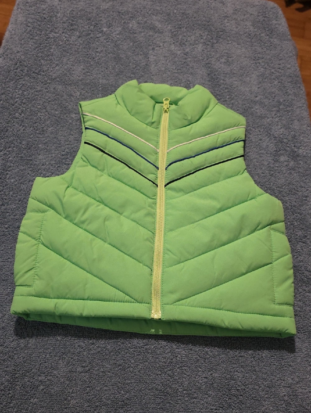 Janie and Jack Neon Green Quilted Vest